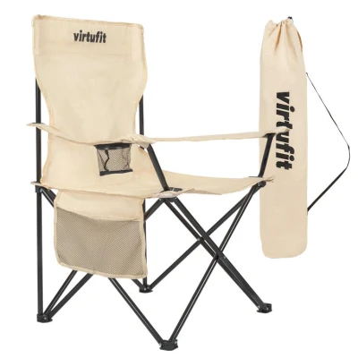 Abbildung von VirtuFit Klappbarer Campingstuhl Strandstuhl Beige