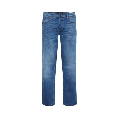 Abbildung von Blend BHRock Herren Jeanshose Hose mit Eingrifftaschen Gürtelschlaufen Stretch Baumwollmischung Regular Fit, Größe:38, Farbe:Middle Blue 30 (76117 L30)