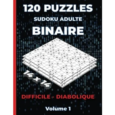 Abbildung von Puzzles Sudoku Adulte Binaire 14x14 Difficile DIABOLIQUE: Livre de pour adultes 120 niveau et Diabolique Grille