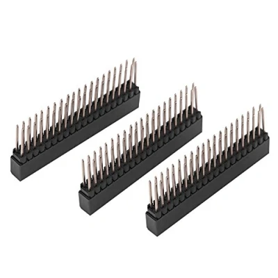 Abbildung von Bewinner 3pcs 2 x 20 Pins Female Pin Header 2.54mm Extra Tall Zweireihig Kurz Für PCB Board/, Anschlussschnittstelle
