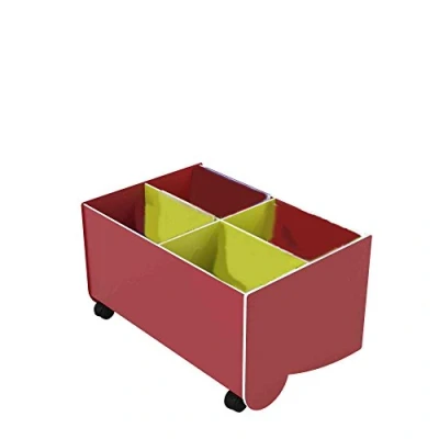 Abbildung von Paperflow Schulbuchkasten Kunststoff klein rot/gelbgrün