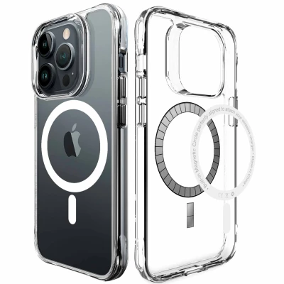 Abbildung von Apple iPhone 14 Pro Max Hülle MagSafe Kunststoff iMoshion Hard Case/Backcover Handyhülle Transparent Shockproof/Stoßfest
