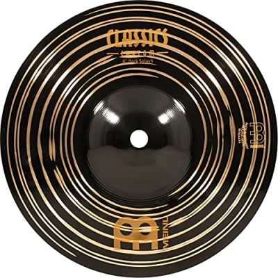 Abbildung von Meinl Cymbals Classics Custom Dark Splash — 8 Zoll (Video) Schlagzeug Becken (20,32cm) B12 Bronze, Dunkles Finish (CC8DAS)