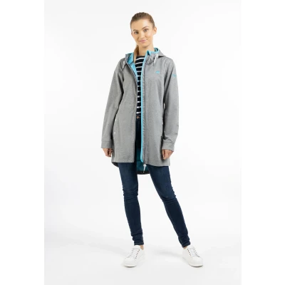 Abbildung von SCHMUDDELWEDDA Damen Funktionsjacke M / Grau Melange Dunkel Aqua 65% Polyester 35% Viskose