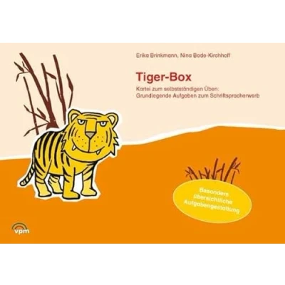Abbildung von Tiger Box Die Kartei zum selbstständigen Arbeiten. Grundlegende Aufgaben Schriftspracherwerb: Klasse 1/2 (ABC Lernlandschaft 1. Ausgabe ab 2011)