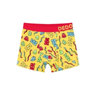 Abbildung von Dedoles Boxershorts Herren &amp; Jungen Unterwäsche Trunks Baumwolle lustige Designs Dinosaurier Hamster Spiele Maulwurf Geschenk, Farbe Gelb, Motiv Gummibären Jungen, Gr. 4 6 Jahre