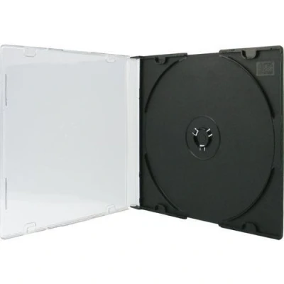 Abbildung von 100 XLayer DVD CD Hüllen Single Black slimcase