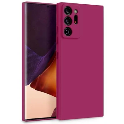 Abbildung von MyGadget Hülle für Samsung Galaxy Note 20 Ultra Zweilagige Handyhülle mit Kameraschutz Cover Innenfutter &amp; Silikon außen Wein Rot