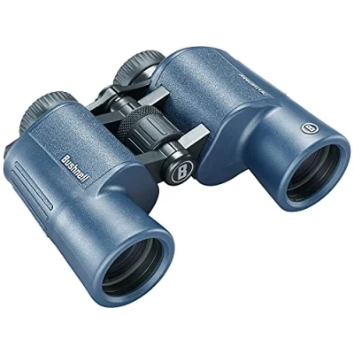 Abbildung von Bushnell H2O 2 Fernglas 12x42 Dunkelblau Porro Voll multivergütet Wasserdicht/Beschlagfrei Drehbare Augenmuscheln Wassersport Boote