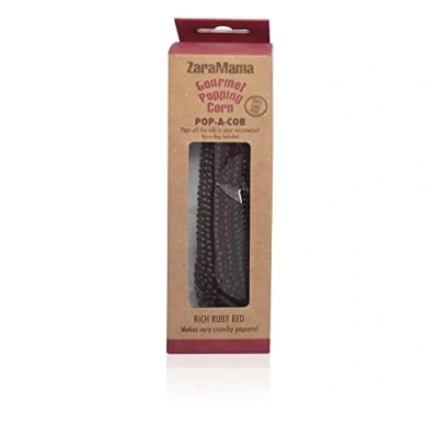 Abbildung von ZaraMamas Pop A Cob Rich Ruby Red&#039; Gourmet Popcorn am ganzen Kolben