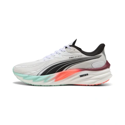Abbildung von PUMA x HYROX Velocity NITRO™ 4 Running Schuhe Men, Sport, Weiß/Mint Melt/Glowing Rot, 39