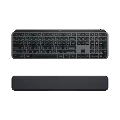 Abbildung von Logitech MX Keys S Combo: Master 3S, &amp; Palm Rest Graphit, US QWERTY Layout