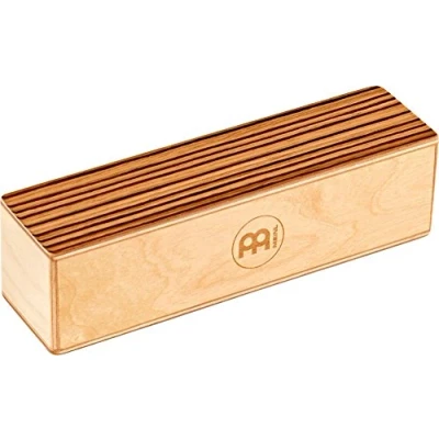 Abbildung von Meinl Percussion Rectangle Wood Shaker Medium Musikinstrument Baltische Birke, Exotic Zebrano (SH53 M)