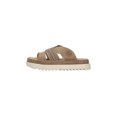Abbildung von Rieker Damen 61589 Pantolette, Beige, 43 EU