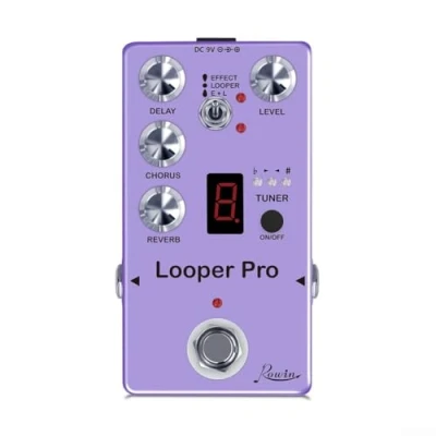 Abbildung von Looper Pro Digital Effektpedal 40s Loop Recording Reverb Chorus Delay und Tuner Sound