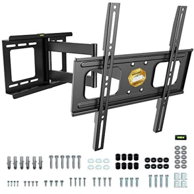 Abbildung von RICOO S2544 TV Wandhalterung, (bis 60 Zoll, schwenkbar neigbar ausziehbar Fernseher Halter universal VESA 400x400)