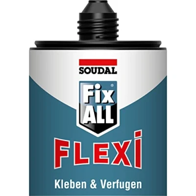 Abbildung von Soudal Fix ALL Flexi, Weiss, 470g Kartusche mit Clipdüse Ein einziges Produkt für alle Anwendungen im Bereich Kleben und Verfugen