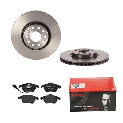 Abbildung von BREMBO BREMSSCHEIBEN Ø312 + BREMSBELÄGE VORNE FÜR VW GOLF PASSAT TOURAN AUDI A3