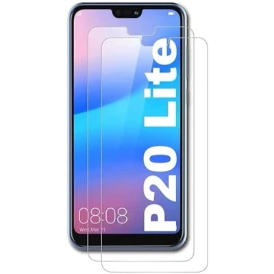 Abbildung von Cracksin Panzerfolie kompatibel mit Huawei P20 Lite [2 Stück] Displayschutzfolie, Schutzfolie [kein Glas] 9H,100% Fingerabdrucksensor Nano Tech