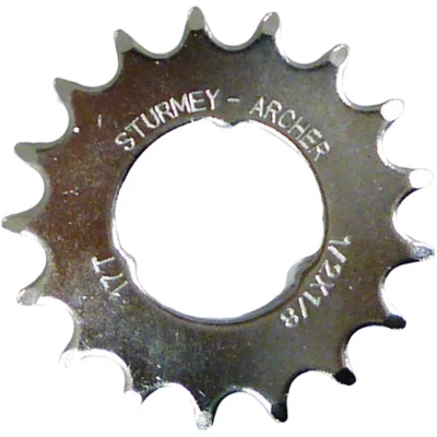 Abbildung von Zahnkranz Sturmey Archer 17z 1/8 Flach