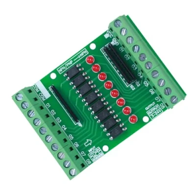 Abbildung von Optokoppler Isolationsmodul, DC 3,3 V 5 8 Kanal Optocoupler Isolation Module, PNP NPN Low High Level Ausgangssignalkonverter