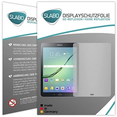 Abbildung von Slabo 2 x Displayschutzfolie Kompatibel mit Samsung Galaxy Tab S2 9.7 (SM T813) T819) Displayschutz Schutzfolie Folie No Reflexion Keine Reflektion MATT