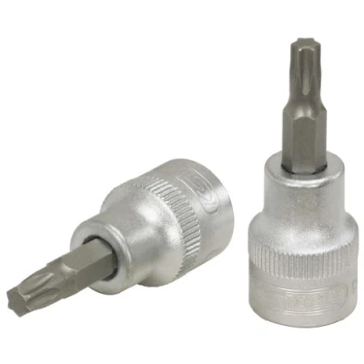 Abbildung von KS TOOLS 911.3874 E Steckschlüsseleinsatz DIN 3120, ISO 1174, ISO1174 T40 Chrom Vanadium Stahl Torx gerändelt