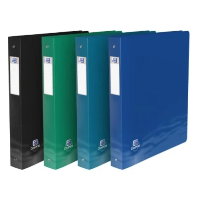 Abbildung von Oxford A4 Ringbuch XL, Oceanis, 4 cm Rücken, Ringe, recycelter Kunststoff aus dem Meer, Zufallsfarbe, 1 Stück