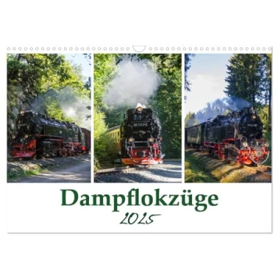 Abbildung von Schmalspurbahnen im Harz (Wandkalender 2025 DIN A3 quer), CALVENDO Monatskalender