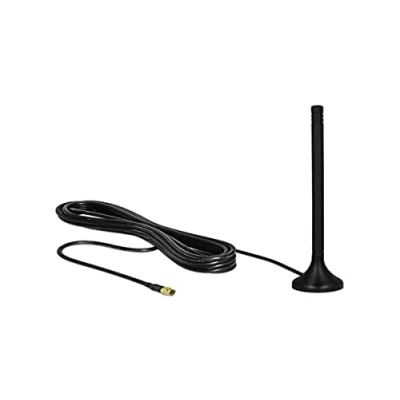 Abbildung von DELOCK LTE Antenne SMA Stecker 3 5 dBi 12,5 cm starr omnidirektional mit magnetischem Standfuss und Anschlusskabel RG 174 A/U m