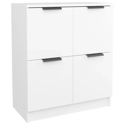 Abbildung von vidaXL Sideboard Kommode Anrichte Schrank Beistellschrank Mehrzweckschrank Standschrank Wohnzimmer Flur Weiß 60x30x70cm Holzwerkstoff