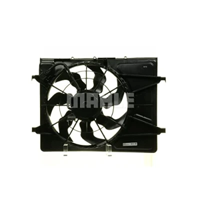 Abbildung von MAHLE ORIGINAL CFF 253 000P Lüfter 420 12 150 elektrisch mit Kühlerlüfterrahmen (Zarge) integriertem Regler KIA: cee‘d I Schrägheck, Kombi