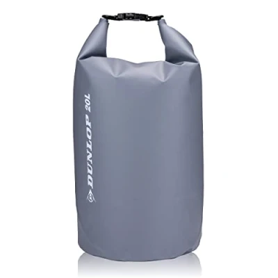 Abbildung von Dunlop Dry Bag 20L Wasserdichte Tasche Rucksack Wasserdicht Wasserfeste Für Sport, Schwimmen, Radfahren und Tag auf dem Wasser Roll Down Verschlussmechanismus Grau