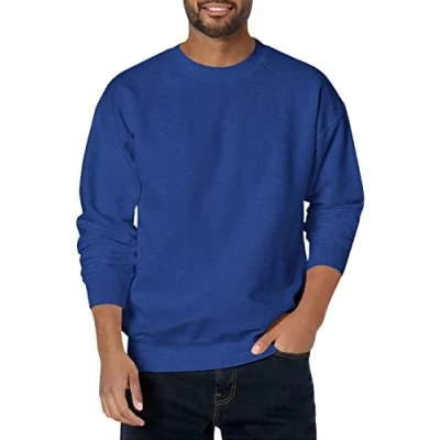 Abbildung von Hanes Herren Sweatshirt aus Baumwolle, schwer, Rundhalsausschnitt, Deep Royal, X Large