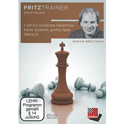 Abbildung von 1. e4! Ein modernes Repertoire kleine Systeme, großes Spiel (Band 2): Fritztrainer interaktives Videoschachtraining