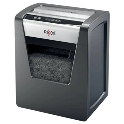 Abbildung von Rexel Aktenvernichter Momentum M510, Mikroschnitt, 11 10 Blatt A4 (70 80 g/m²) Kapazität, Sicherheitsstufe P5, 23L Abfallbehälter, Schredder, schwarz, 2104575EU
