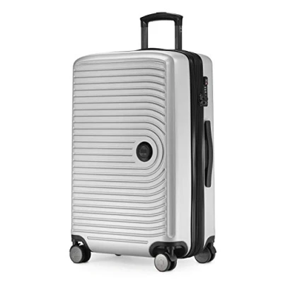 Abbildung von Hauptstadtkoffer Hartschalen Trolley &quot;Mitte, weiß, 68 cm&quot;, 4 Rollen, Koffer Reisegepäck TSA Schloss Volumenerweiterung