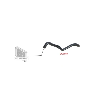 Abbildung von METZGER 2420059 Kühlerschlauch EPDM (Ethylen Propylen Dien Kautschuk) FORD: Focus 2 Kombi, 3 Turnier, Schrägheck