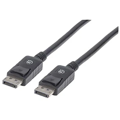 Abbildung von Manhattan DisplayPort Kabel (DisplayPort Stecker auf Stecker, Geschirmt) 1 m schwarz