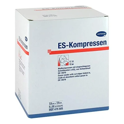 Abbildung von Es kompressen Steril 7,5x7,5 cm 5X20 St
