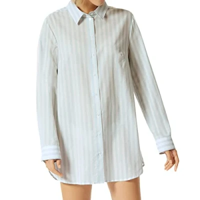 Abbildung von Schiesser Sleepshirt Nachthemd, Damen, Größe: 40, Light blue