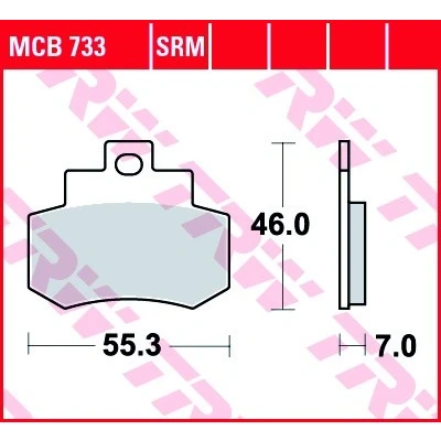 Abbildung von TRW Sinter Maxi Scooter MCB733SRM Bremsbelagsatz