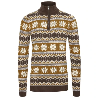 Abbildung von Solid Sdwinoldo Strickpullover, Herren, Größe: Large, Coffee bean