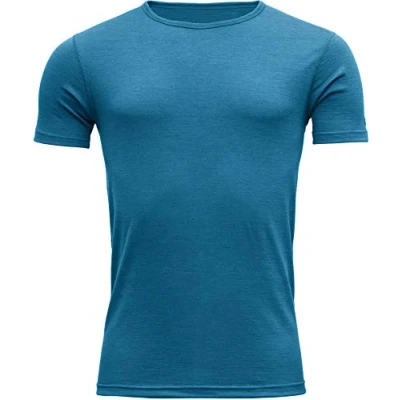 Abbildung von Devold Herren Breeze T Shirt, Blau Melange, M