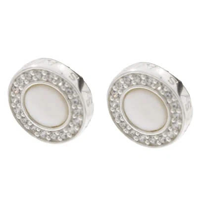 Abbildung von Thomas Sabo Damen Ohrstecker 925 Silber Zirkonia weiß Brillantschliff Perlmutt SCH150026