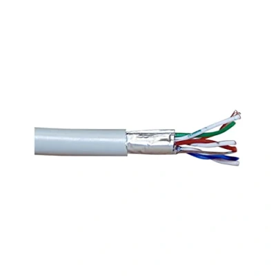 Abbildung von InLine 72198 Patchkabel Cat.5e, grau, F/UTP, AWG26 CCA, PVC, 100m