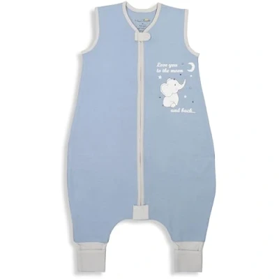 Abbildung von Baby Schlafsack mit Füße 1.0 TOG, Ganzjahres Schlafsack, Bio Baumwolle Schlafsäcke ohne Ärmeln Babyschlafsack Beinen für Säugling Kinder Junge Mädchen, 1er Pack, 100cm (Baby Höhe 110 120cm)