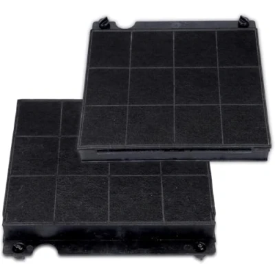 Abbildung von 2x Aktivkohlefilter Kohlefilter kompatibel für AEG Electrolux 9029793818 Whirlpool 484000008575 CHF151 Elica E3CFE15 AMC027 Mod.15 F003333 F00418SE Dunstabzugshaube