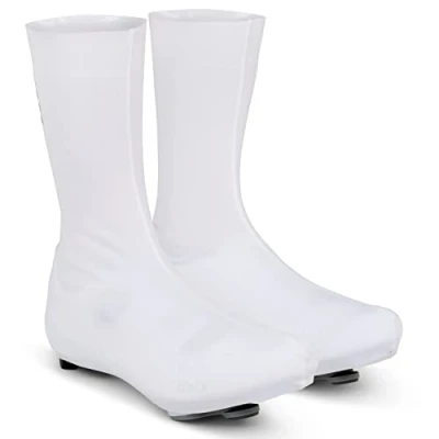 Abbildung von GripGrab Unisex Erwachsene RaceAero TT 2nd Edition Profi Rennrad Lycra Zeitfahr Überschuhe Dünne Leichte Aero Sommer Radsport Überzieher, Weiß, L (44 47)
