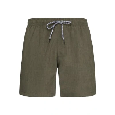 Abbildung von Protest Herren Davey Badehose, Camouflage Grün, XXL